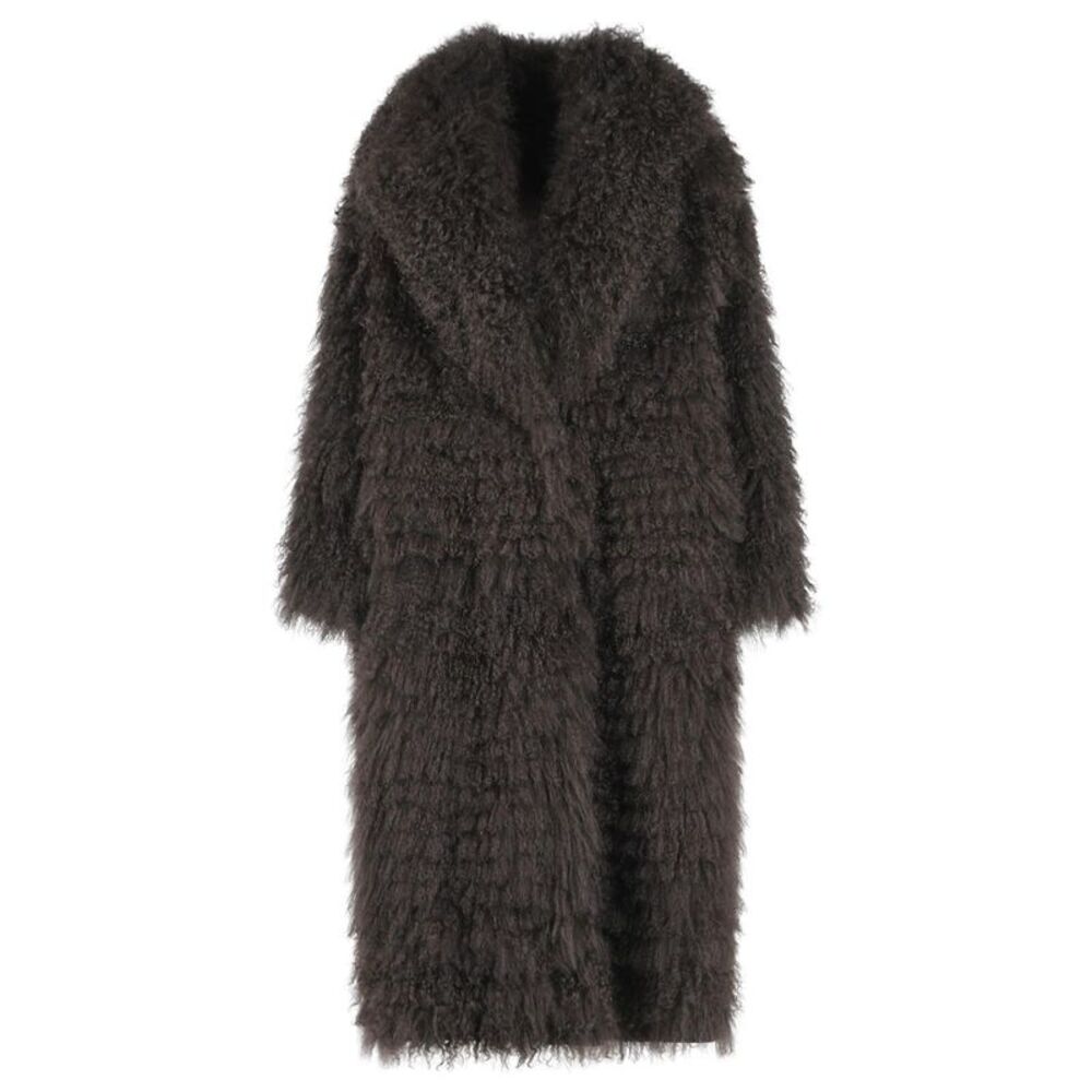 Simonetta Ravizza 'Julia' Reversible Brown Mongolia Coat Women